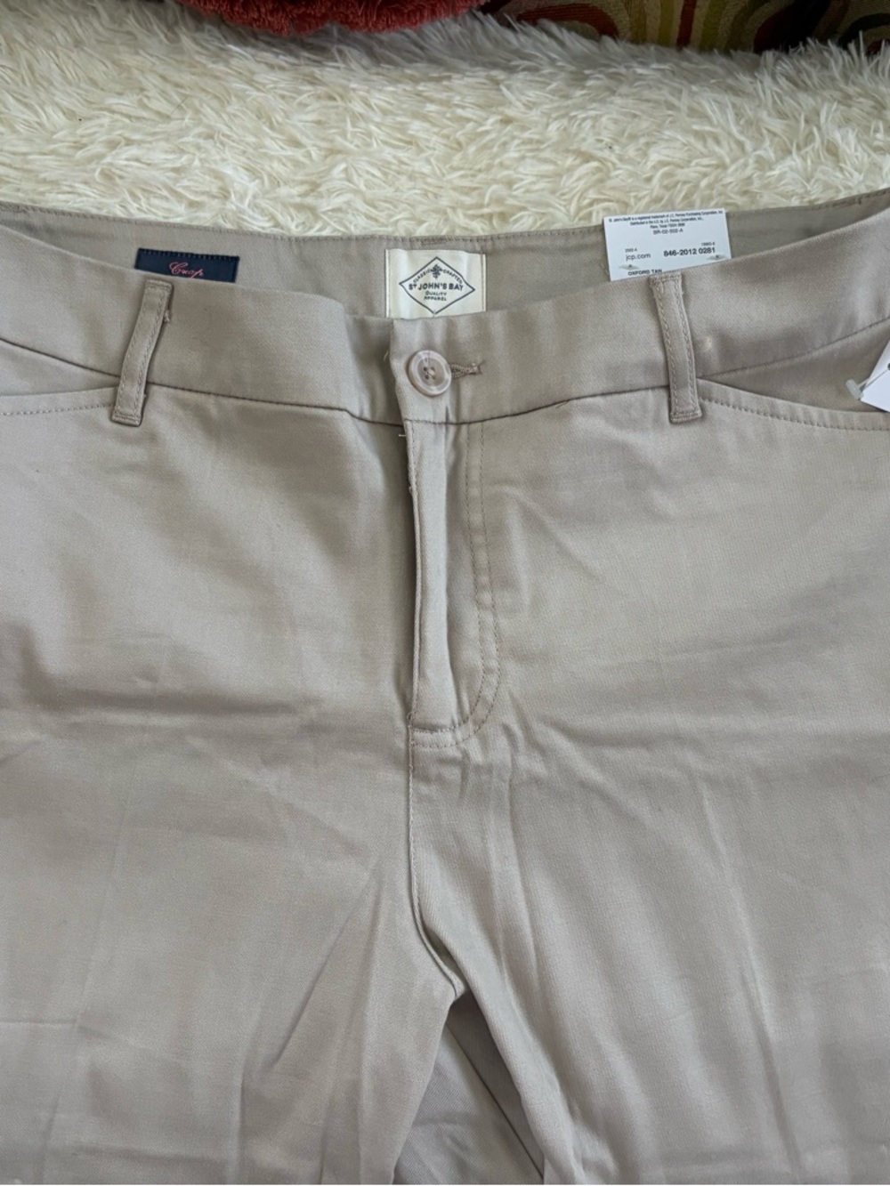 St. John's Bay cropped Chino Pants - Light Tan